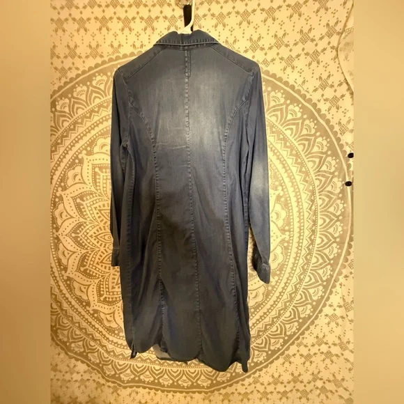 Chico's Blue Denim Shirt Dress - Picture 4 of 5